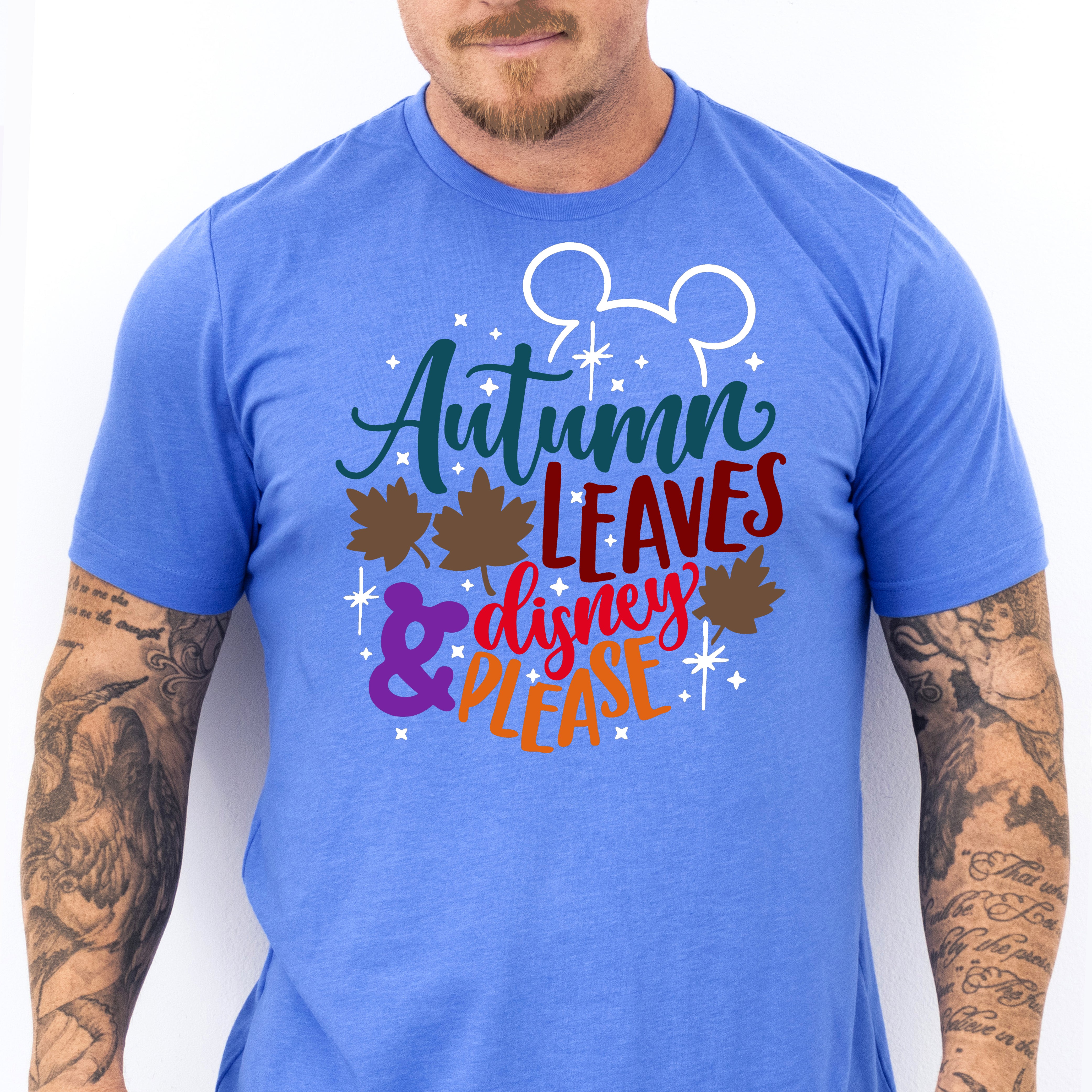 Autumn Leaves & Disney Please Family T-Shirts