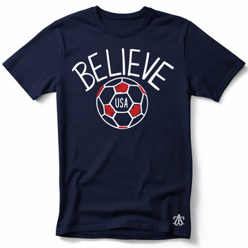 BELIEVE, U.S Soccer T-Shirt | Premium Sports Graphic Tee for Men & Women