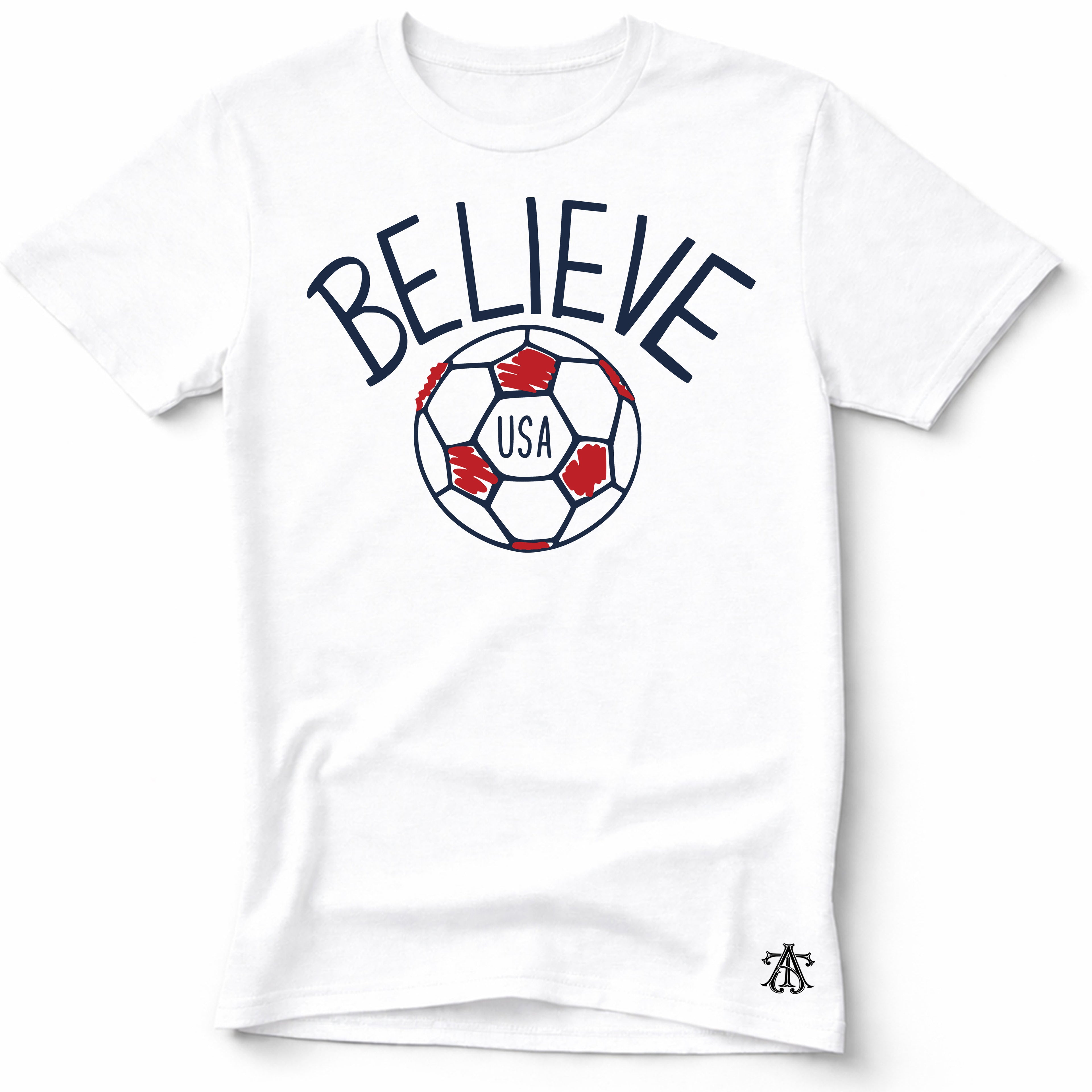 BELIEVE, U.S Soccer T-Shirt | Premium Sports Graphic T-Shirt