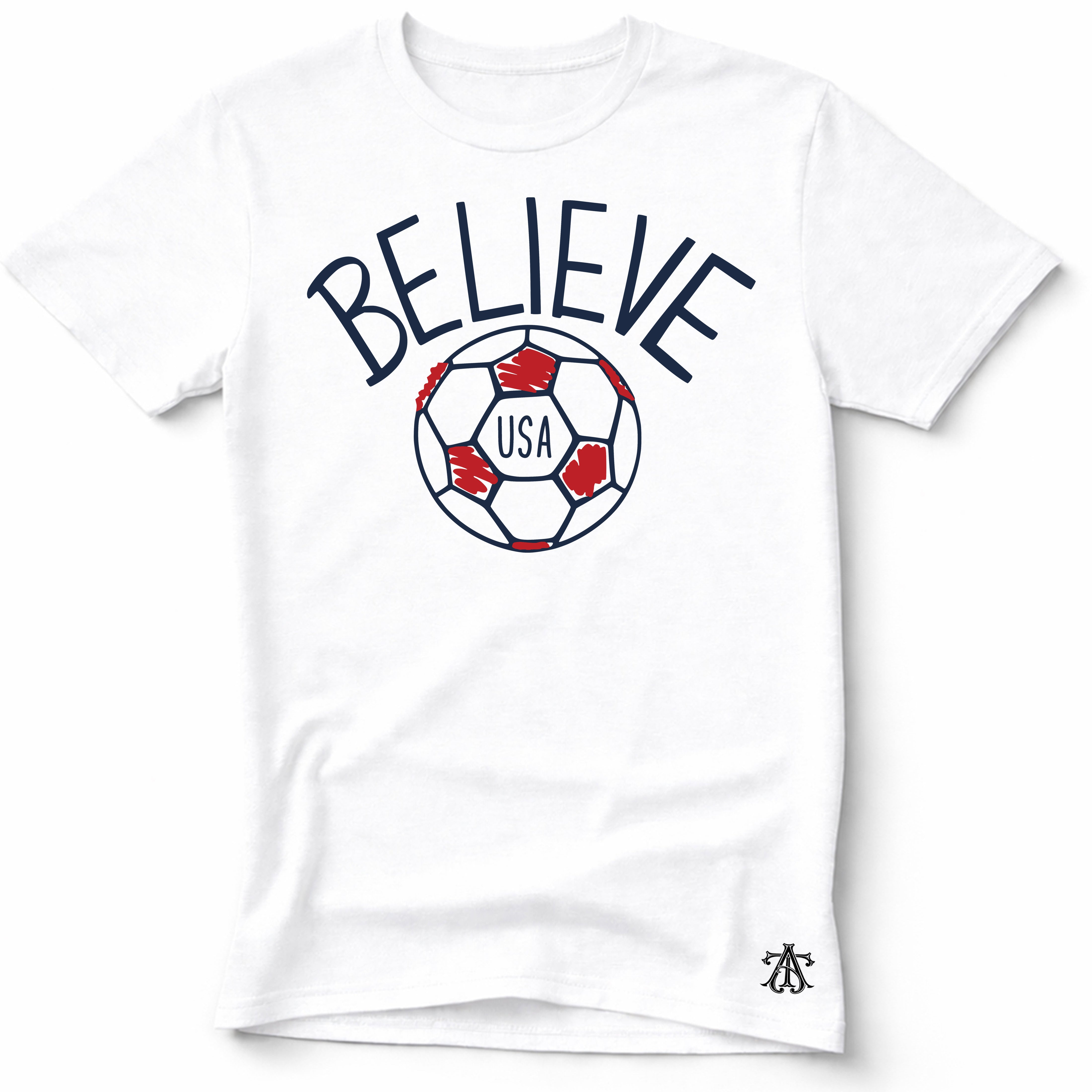 BELIEVE, U.S Soccer T-Shirt | Premium Sports Graphic Tee for Men & Women
