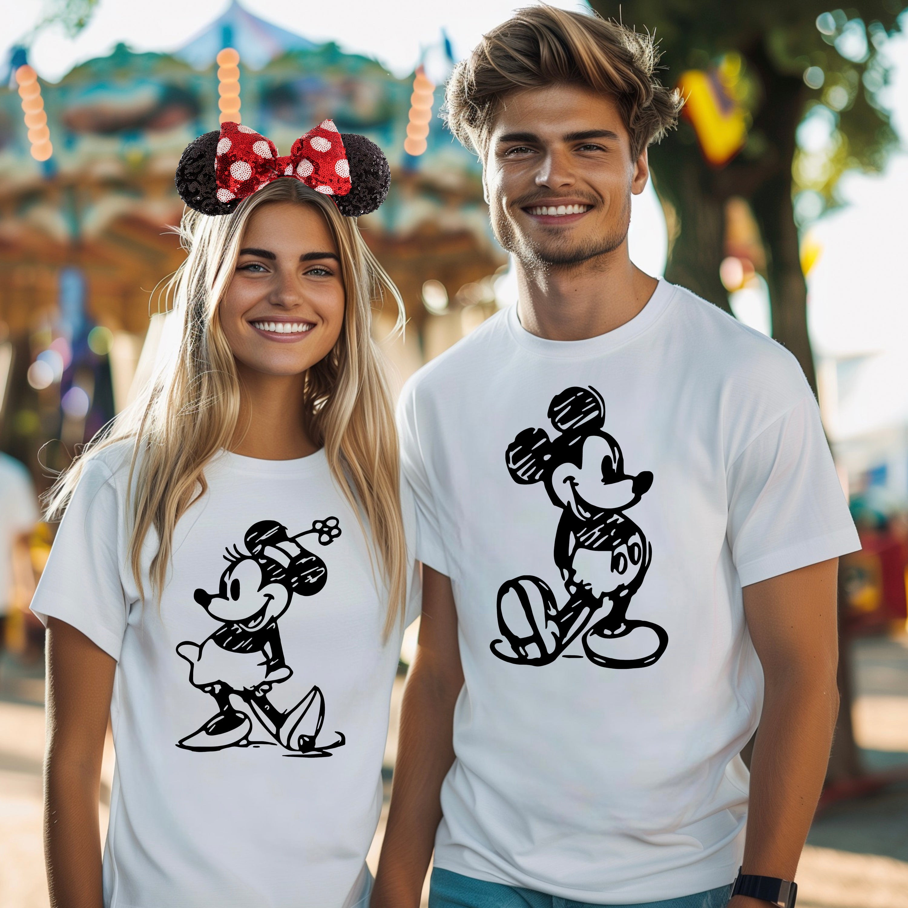Mickey & Minnie Silhouette T-Shirt